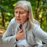 Mild breathing difficulty showing symptoms of walking pneumonia.